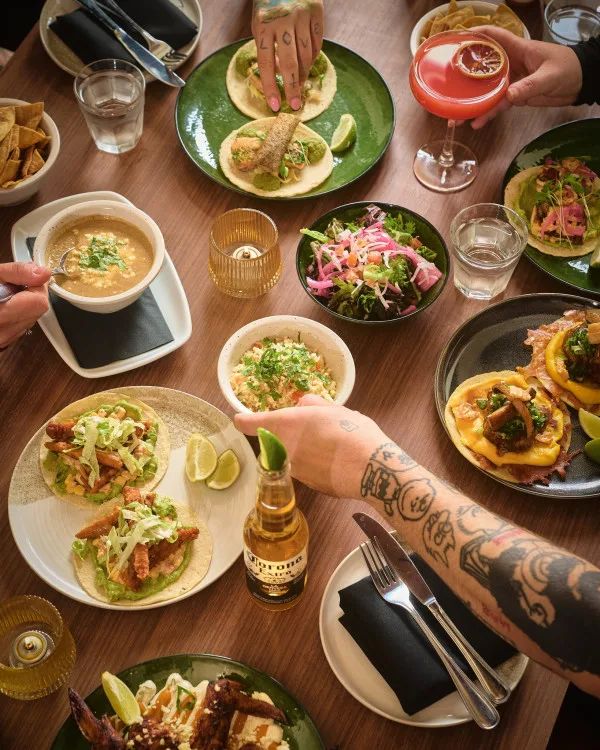 A table full of dishes to share